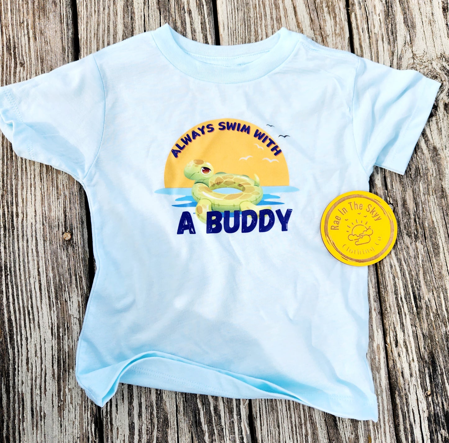 Always Swim With A Buddy TURTLE Tee