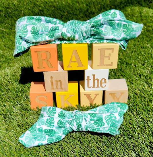 Mommy & Me Tropical Leaves Headband Set