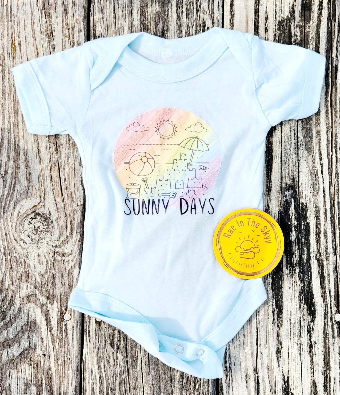 Rainbow Beach Days Tee/Onesie