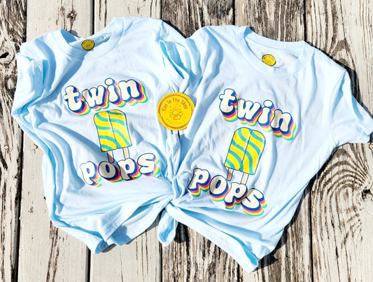 Twin Pops Tee/Onesie Set