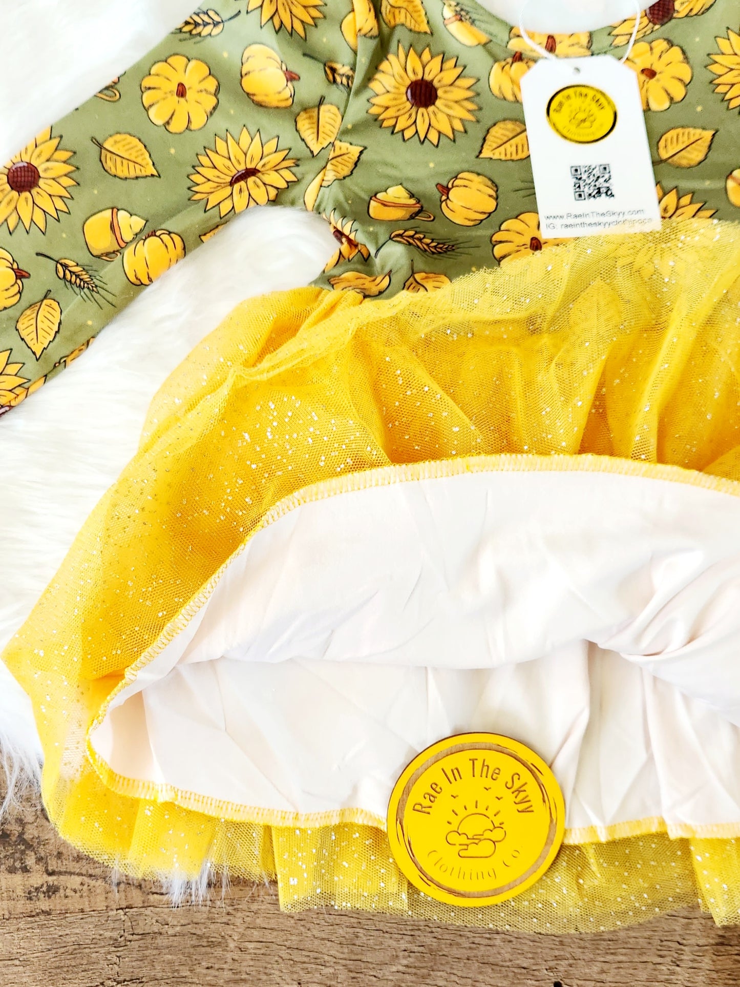 Sunflower Sparkle Tutu Dress