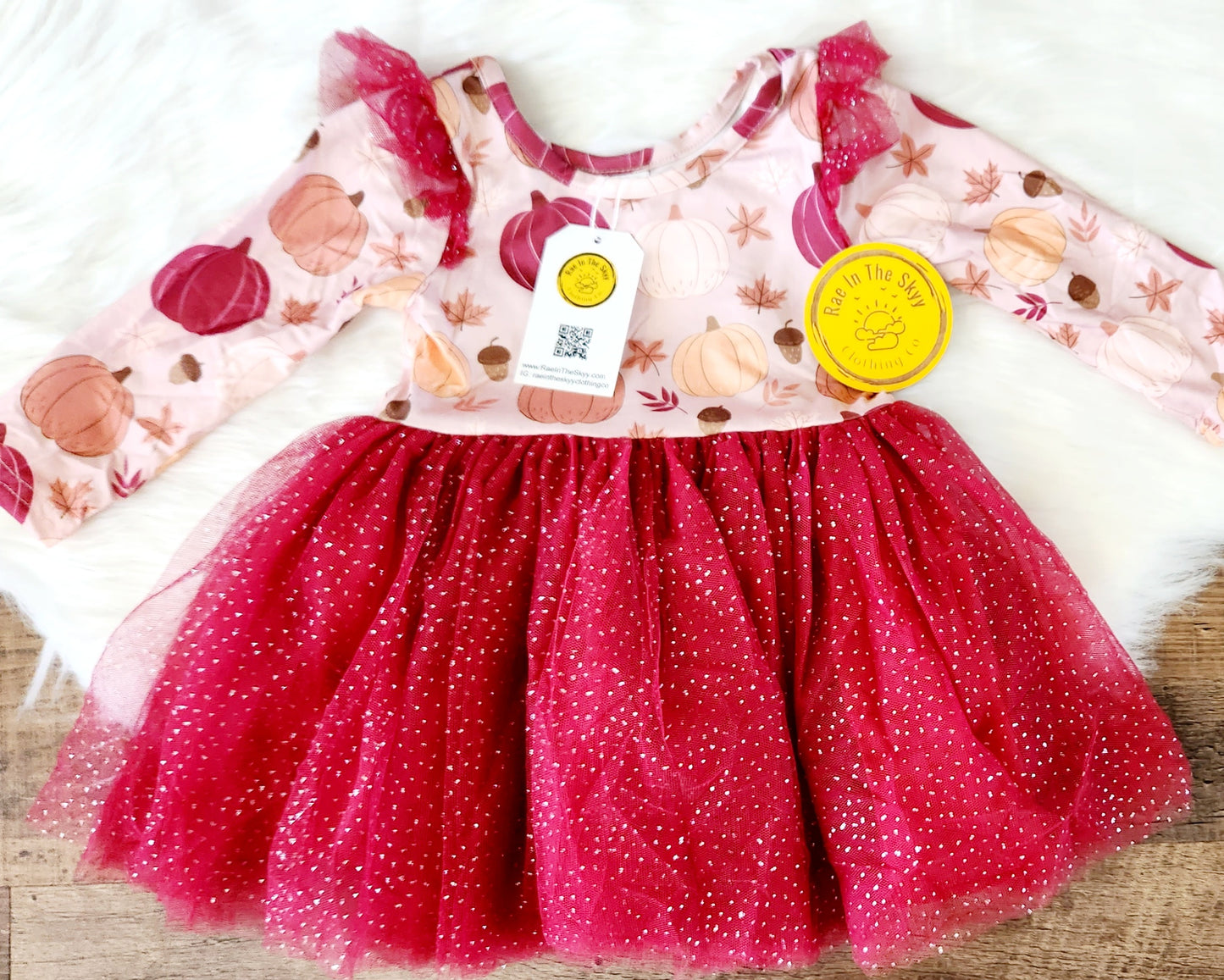 Pumpkin Sparkle Tutu Dress