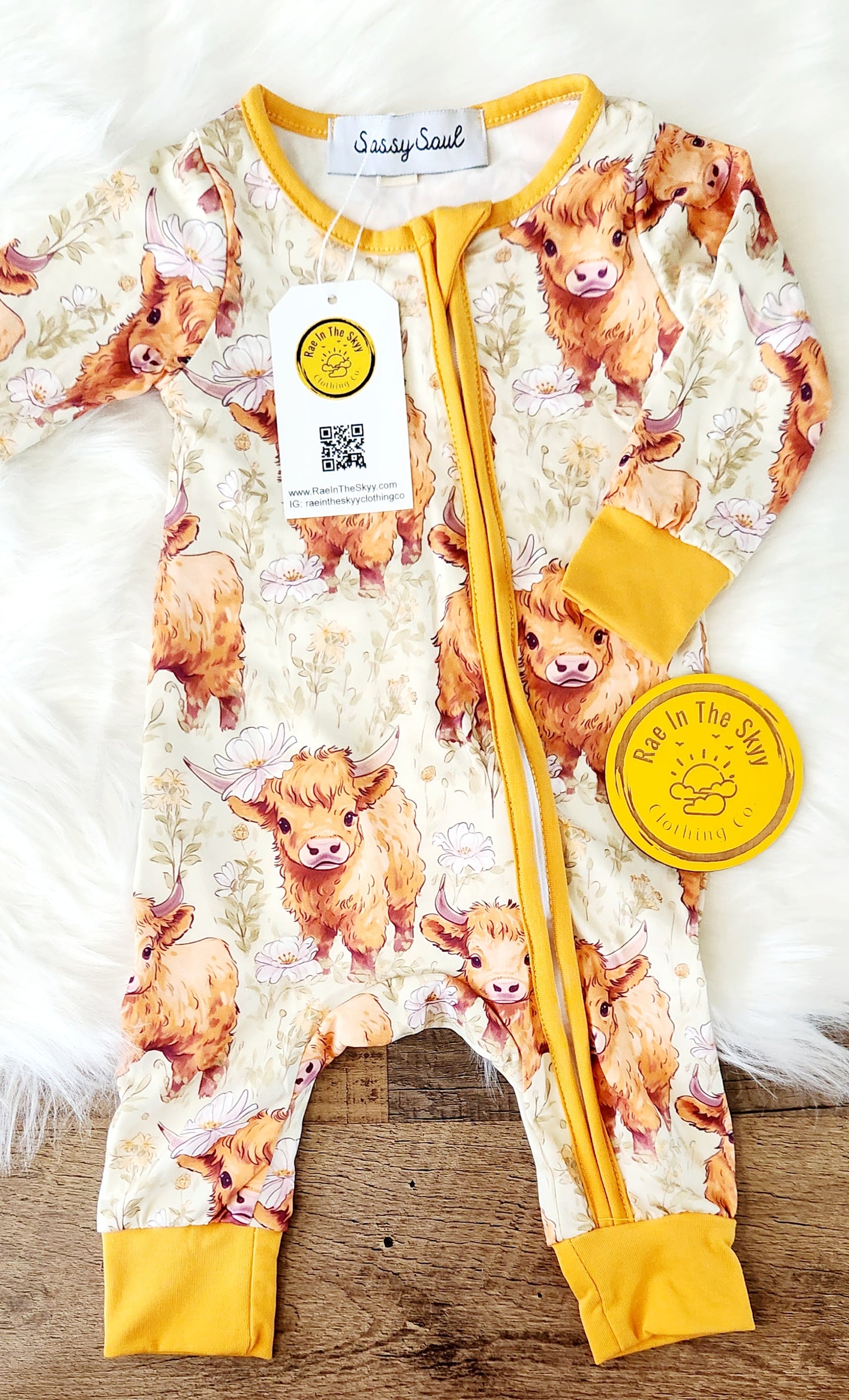 Highland Cow Romper