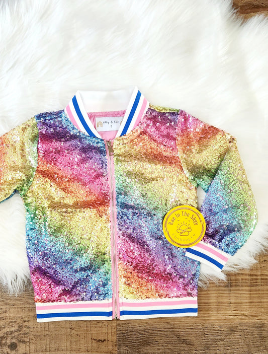 Rainbow Sequin Jacket