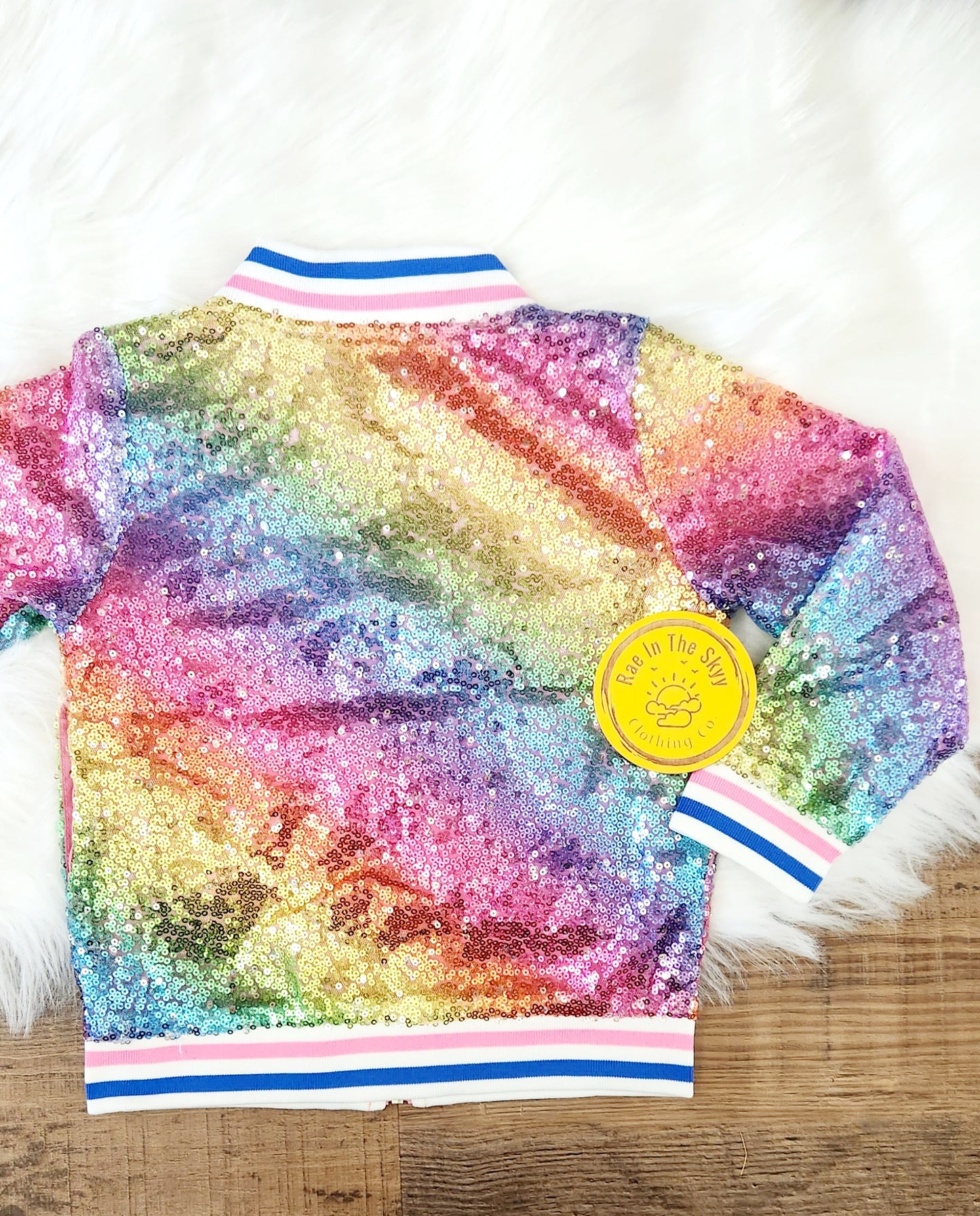 Rainbow Sequin Jacket