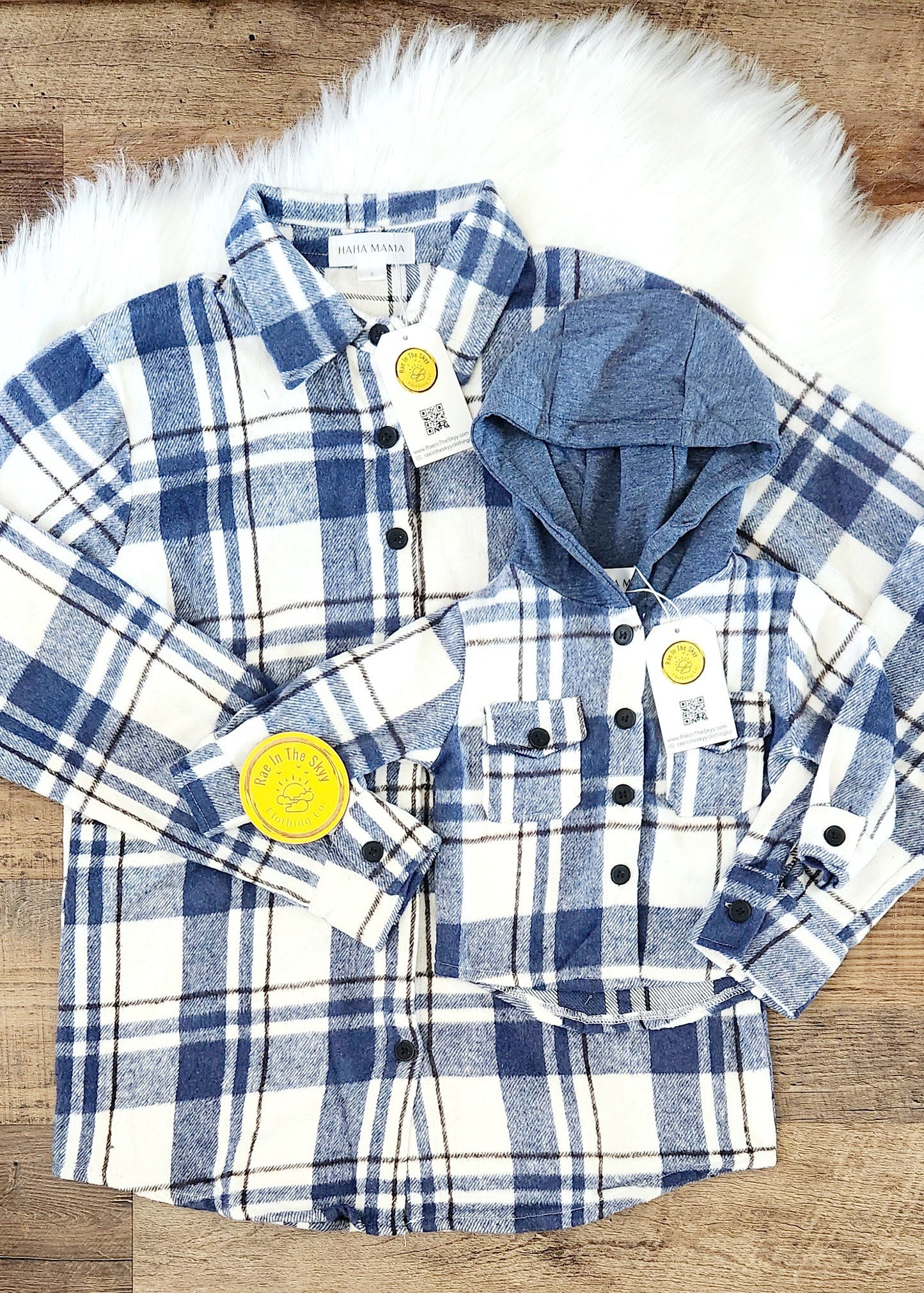 Navy Plaid Flannel (Adult)